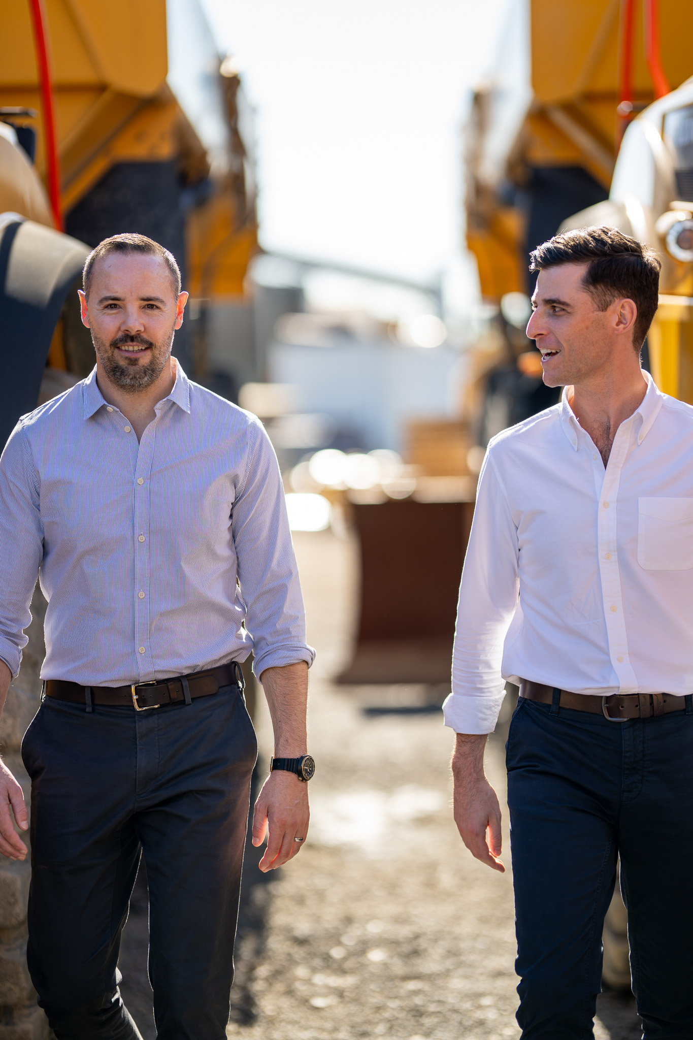 James and Dan together on a client site