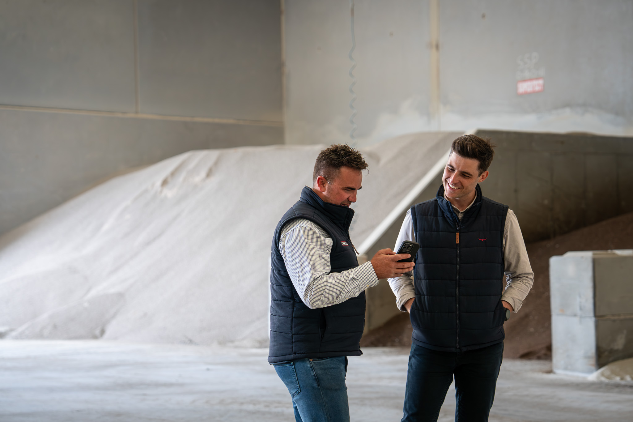 James and Jesse reviewing the operation