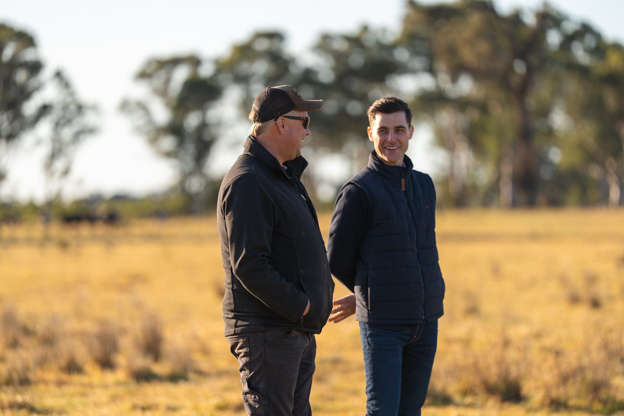 Rob and James talking at HRV’s property